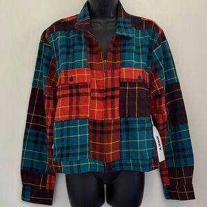 Obey Ava Cotton Zip Front Shirt